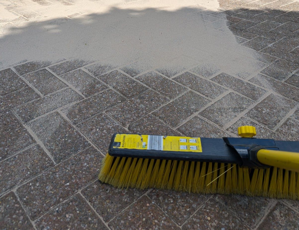 Block paving re-sanded